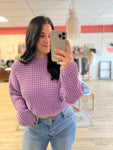 Lavender Knit Pullover Sweater