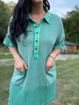 Jade Waffle Dress