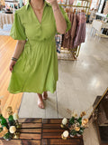 Apple Green Midi Dress
