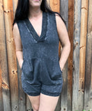 Ash Black Romper
