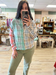 Multi Mix Plaid Top