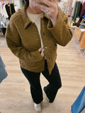 Brown Quilted Jacket