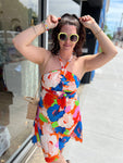 Tropical Summer Midi Dress