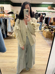 Oatmeal Fringe Cardigan