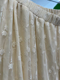 Cream Lace Skirt