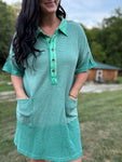 Jade Waffle Dress