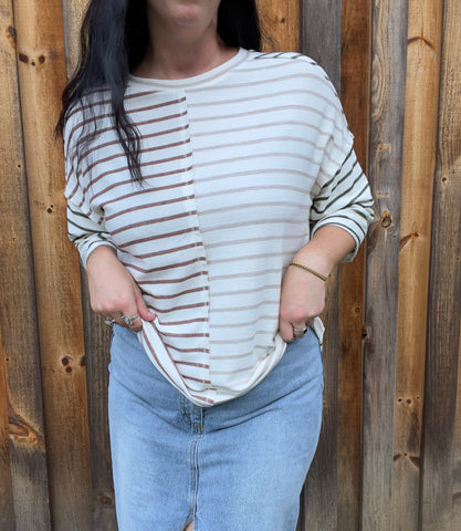 Over-Sized Striped Top