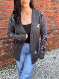 Charcoal Star Cardi