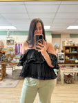 Black Off-Shoulder Top