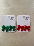 Christmas Bow Earrings