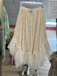 Cream Lace Skirt