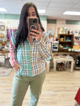 Multi Mix Plaid Top