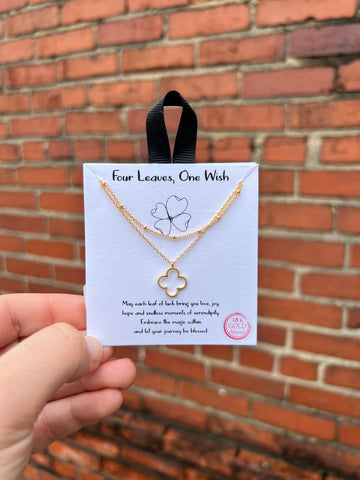 Four Leaves One Wish Necklace