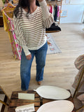 Brown Striped Top