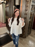 Cotton Puff Sleeve Top