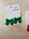 Christmas Bow Earrings