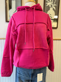 Pink Patchwork Hoodie