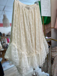 Cream Lace Skirt