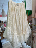 Cream Lace Skirt