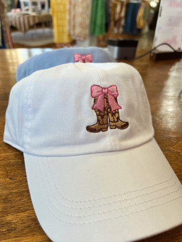 Cowgirl Boot & Bow Hat