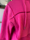 Pink Patchwork Hoodie