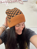 Checkered Beanie