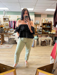 Black Off-Shoulder Top