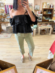 Black Off-Shoulder Top