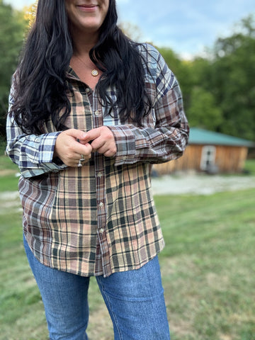 Fall Plaid Top
