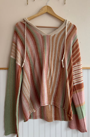 Woven Hooded Top