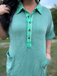 Jade Waffle Dress